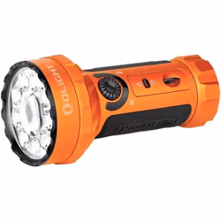 OLIGHT Marauder Mini Lampe torche LED Fonction RGB 7000 lm Charge magnétique USB Orange Classe énergétique B