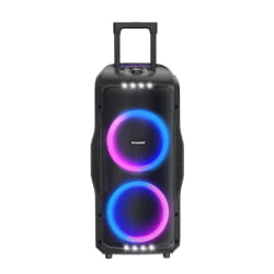 Enceinte de fête Tronsmart Halo 300 avec entrées XLR, guitare et micro, puissance de 240 W, LED synchronisées avec le rythme, autonomie de 20 h, pour extérieur, plage, piscine et voyage