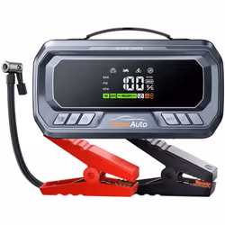 Yaberauto Booster Batterie--6000A-26800aAh-PD65W-12V-160PSI-Compresseur d’air-Démarrage Forcé-Tout Gaz-12,0 L Diesel-Ecran LE ...