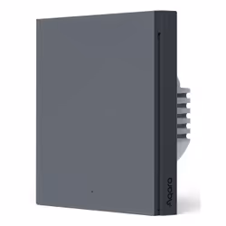 Aqara WS-EUK01-G, Boutons, Sans fil, Gris, Polycarbonate (PC), Bleu, ZigBee, Veille, Statut