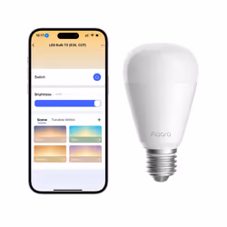 Aqara LED Bulb T2, Ampoule intelligente, Bluetooth/Zigbee, Blanc, E27, 2700 K, 6500 K