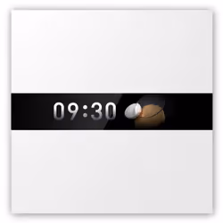 Aqara Display Switch V1, Amazon Alexa / Google Home / Apple HomeKit, Carré, Blanc, 5,28 cm (2.08"), Sans fil, Secteur
