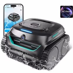 Wybot C2, Robot aspirateur de piscine, Piscine, Vert, Gris, Bas, Mur, Ligne de flottaison, Piscine hors sol / piscine creusée ...