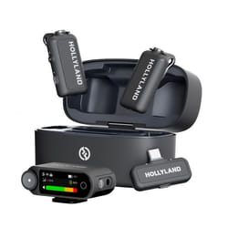 Hollyland Lark Max 2 Microphone sans fil Kit Pro 32 Bits Flottant AI Réduction du bruit Portée 340m Batterie 36H Caméra RX USB-C RX