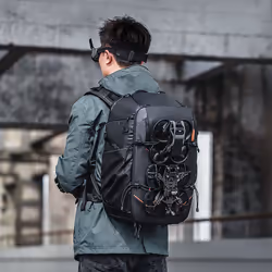 PGYTECH OneMo FPV Étui sac à dos Noir Simili-cuir, Synthétiques