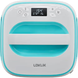 LOKLiK SG-RYJ-0140-EU-L-B2B presse à chaud 1200 W Bleu, Blanc 255 x 255 mm 210 °C Écran integré