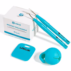 LOKLiK SG-GJ-0016-US-L-B2B outil de découpe pour loisirs créatifs Weeding tool set Métallique, Turquoise 4 pièce(s)