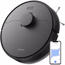 D9 Max Gen 2 Aspirateur Robot Laveur 2 en 1 Navigation lds Intelligente Laser 6 000Pa Poils d'animaux Noir - Dreame