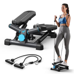 Mini Stepper 2 en 1 MERACH  Fitness Maison/Appartement Silencieux Écran LCD avec Bandes de résistance Max Charge150 KG