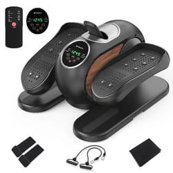 Mini Vélo Elliptique ÉLectrique Merach pour Bureau et Maison avec télécommande Écran LCD Tapis Antidérapant 12 Vitesses
