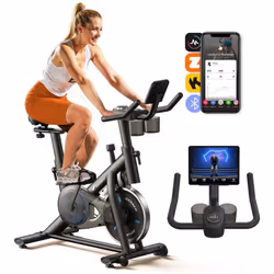 Transformez votre maison en salle de sport avec notre vélo d'appartement ! Ecran LCD, Compatible APP, 16 Niveaux de résistanc ...