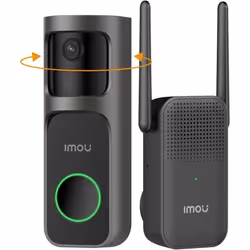 Imou DB2S Sonnette vidéo 2K3MP avec Chimeextérieur avec caméra