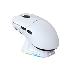 AJAZZ AJ159P Souris de jeu sans fil  Avec berceau de recharge RGB Dual Mode Blanc