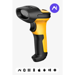 Inateck P6-AI Lecteur de code barre portable 1D Laser Noir, Jaune