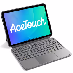 Inateck Ultraléger Clavier iPad Bluetooth pour 2025 iPad 11/10 eme Gen A16 iPad Air Pro 11 Pouces avec Pavé Tactile AZERTY