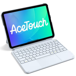 Inateck Ultraléger Clavier iPad Bluetooth pour A16 2025 iPad 11/10 eme Gen iPad Air Pro 11 Pouces avec Pavé Tactile AZERTY