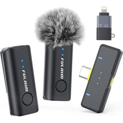 FULAIM Micro Cravate sans Fil pour iPhone Samsung Android PhoneUSB C Mini Micro Cravate à Réduction de Bruit