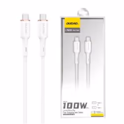 DUDAO L7SCC USB-C to Cable 100W 1m, 1 m, USB C, USB C, Blanc