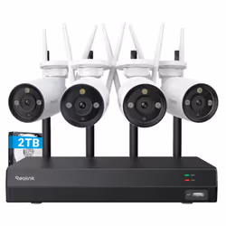 VISION NOCTURNE COULEUR JUSQU'À 30 M AVEC UNE CLARTÉ 4K Équipée d'un objectif avancé, cette caméra surveillance WiFi offre un ...