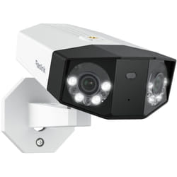 8K 16MP Caméra Surveillance Extérieure PoE, Vue 180°&Double Objectif, Suivi Mouvement,Détection Personne/Véhicule/Animal, Vision Nocturne Couleur