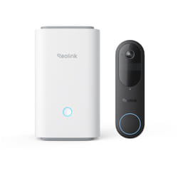 Home Hub with Video Doorbell (Battery), Système de sécurité domestique avec sonnette à batterie Wi-Fi 2K, Interphone,Pas de carillon - Reolink