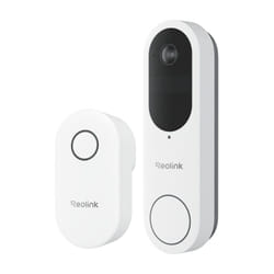 Reolink - Visiophone sans Fil Blanc avec Sonnette Vidéo Intelligente et Carillon Intégré - Détection de Mouvement, Vision Nocturne, Audio