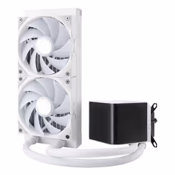TRYX PANORAMA ARGB 240, Kit de refroidissement du liquide, 12 cm, 800 tr/min, 2600 tr/min, Blanc