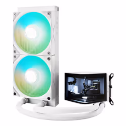 TRYX PANORAMA ARGB 240 Processeur Kit de refroidissement du liquide 12 cm Blanc 1 pièce(s)