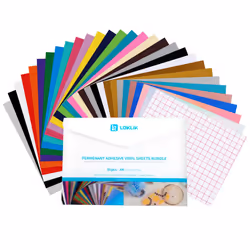 LOKLiK ImPress™ Auto 2-Smart Feuille de vinyle de transfert de chaleur Vinyle de transfert thermique lisse 30 feuilles