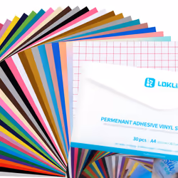 LOKLiK ImPress™ Auto 2-Smart Feuille de vinyle de transfert de chaleur Vinyle de transfert thermique lisse 30 feuilles