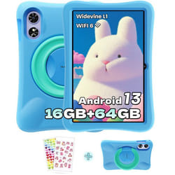 OUKITEL OT6 KidsTablette Éducative Android 13 Tablettes Tactiles Pour Énfants 10.1HD+16GO+64GO 8000mAh Protège Les YeuxVERT