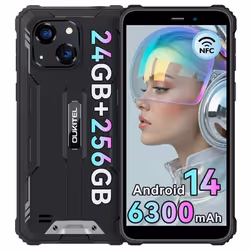 Téléphone portable OUKITEL WP32 ProAndroid 14double SIM256 Go ROM1 To24(6+18)Go RAM6300mAh SmartphoneNFCNoir