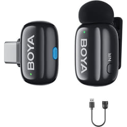 BOYAMINI USB C Mini Microphone sans Fil pour Android PC  Micro-Cravate pour Youtube Podcast Facebook Tiktok Vlog