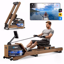 Rameur à Eau d'Appartement MERACH – Innovation Ultime pour un Aviron Indoor Ultra-Immersif Rameur à eau d'appartement Merch : ...