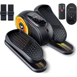 Merach - Elliptique Compact, Silencieux, Réversible Avant et Arrière, Écran lcd, Rééducation et Fitness Senior, Réglage de Vitesse