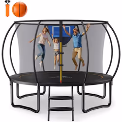 Profitez du Grand Air avec le Trampoline MERACH – L'Évasion Sportive et Ludique en Plein Ciel Trampoline extérieur Ø 305 cm,  ...