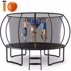 Sentez la Joie du Saut en Plein Air – Le Trampoline MERACH, Alliage de Fun et de Fitness pour Toute la Famille Trampoline Ext ...
