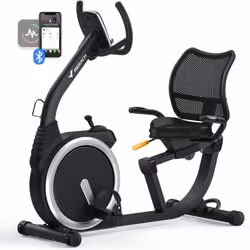 Vélo d'Appartement Semi-allongé Magnétique Poids : 38.7 kg Réglages : 8 niveaux Type de vélo : Semi-allongé Poids de la roue  ...