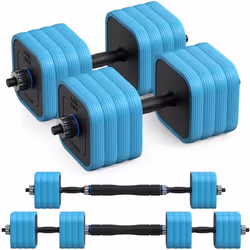 Haltère de musculation réglable Poids : 40 kg Dimensions : 61,5 x 23 x 29,5 cm Matériau : Polypropylène (PP)