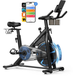 Merach - Vélo Biking magnétique, 8 niveaux, silencieux, écran lcd, réglage complet, pédales alu, confort optimal, 120 kg Max