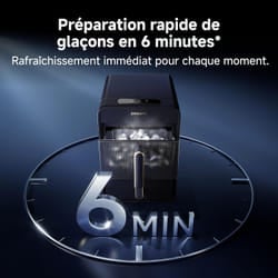 Dreame Bullet Ice Maker Aura Machine à glaçon portable 10 kg/24h Noir