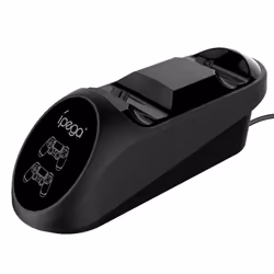 IPEGA PG-9180, PlayStation 4, PlayStation 5, Socle de chargement, Noir, USB, Avec fil, Pince de table