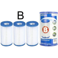 3 Cartouches de Filtration Intex pour filtre piscine - Intex TYPE B