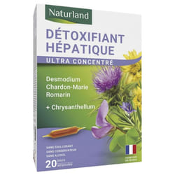 Naturland Détoxifiant Hépatique 20 Ampoules Buvables de 10 ml