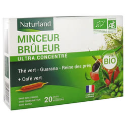 Naturland Minceur Brûleur Bio 20 Ampoules Buvables de 10 ml