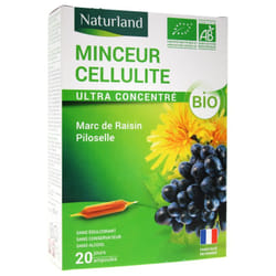 Naturland Minceur Cellulite Bio 20 Ampoules Buvables de 10 ml