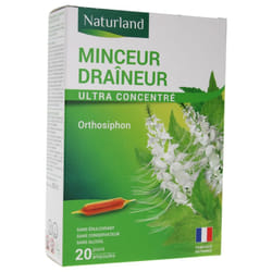 Naturland Minceur Draineur 20 Ampoules Buvables de 10 ml