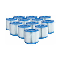 Lot de 12 cartouches de filtration type H pour Piscines Intex