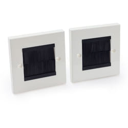 Jeu de 2 cache-câbles env.86 x 86 mm