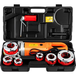 Fileteuse de Tuyau Electrique 2300 w Filiere Electrique 1,27-5 cm avec 6 Matrices Machine a Fileter Electrique 22 tr/min S'appliquer au Fileter Tuyau